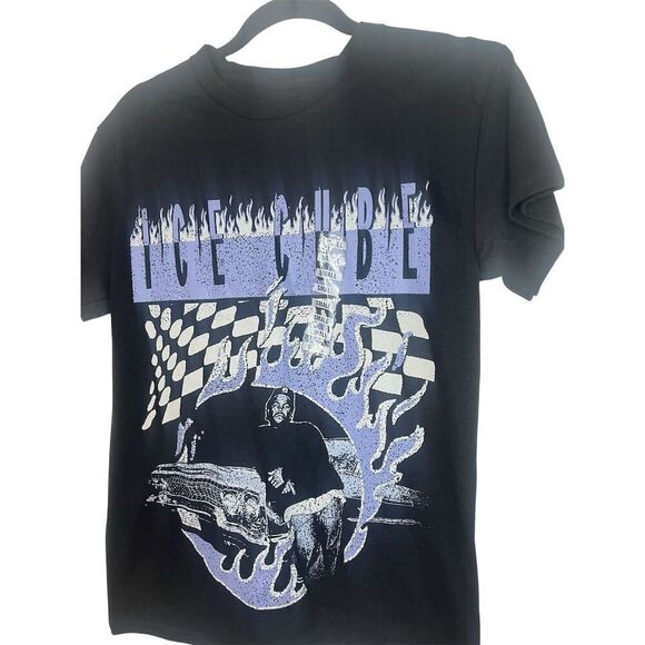Merch Traffic Ice Cube Graphic T-Shirt Black Womens Size S Hip-Hop Tee - Picture 2 of 5